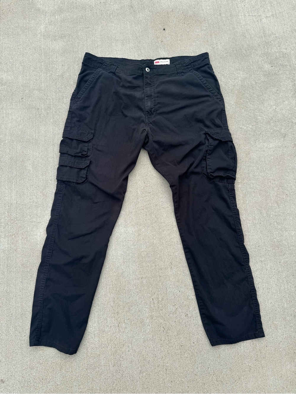 Wrangler Men's Regular Taper Black Cargo Pants
